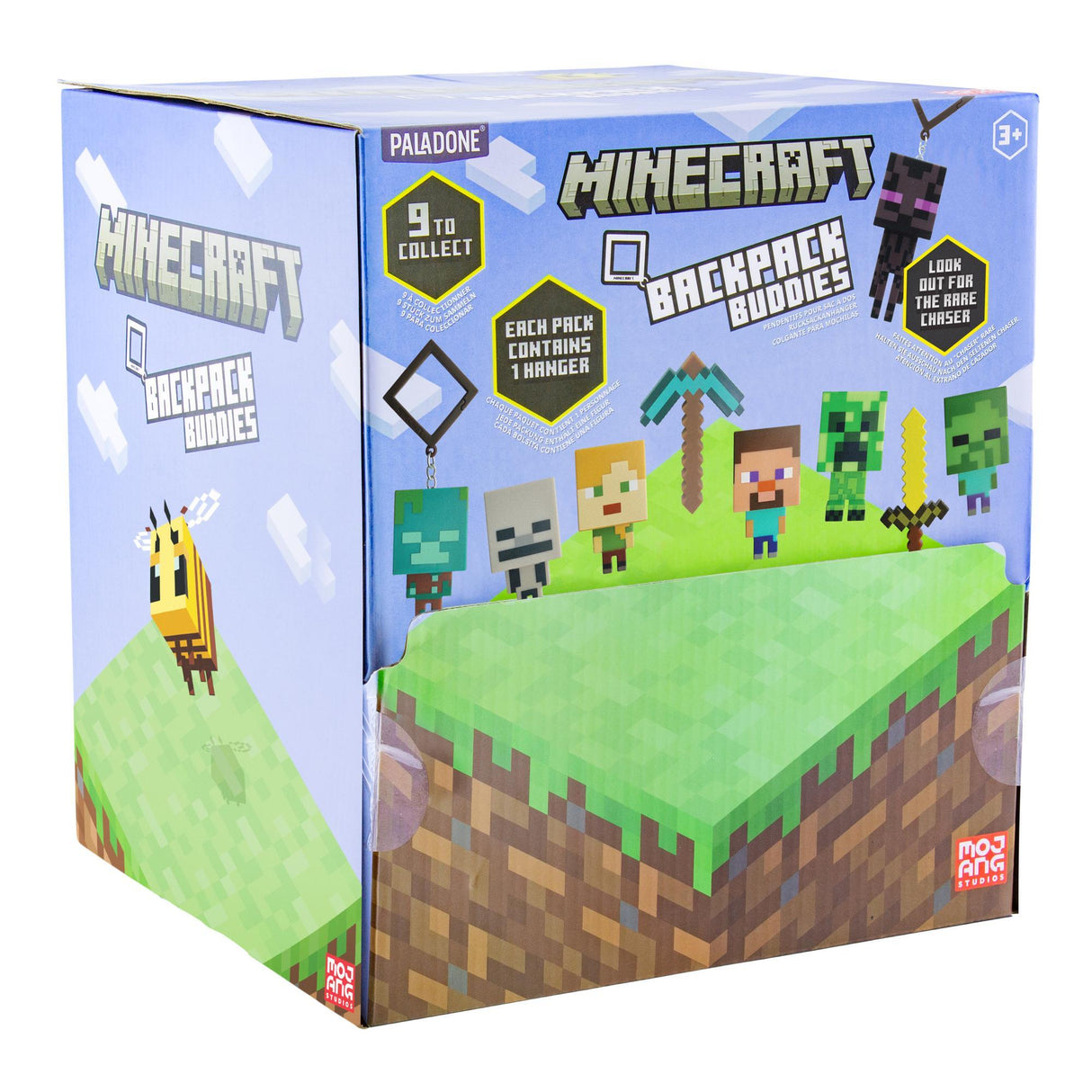 Breloc model personaj Minecraft seria 1 pachet surpriza figurina rucsac 9 modele licenta oficiala Mojang - Breloc