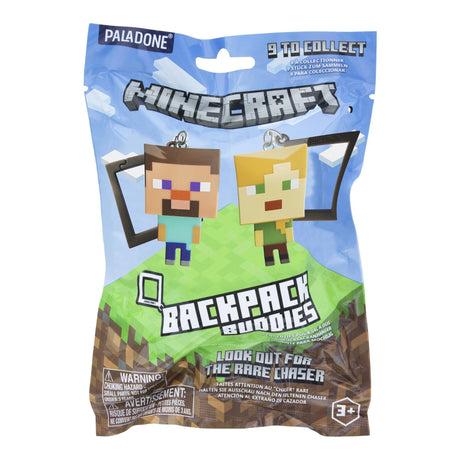 Breloc model personaj Minecraft seria 1 pachet surpriza figurina rucsac 9 modele licenta oficiala Mojang - Breloc