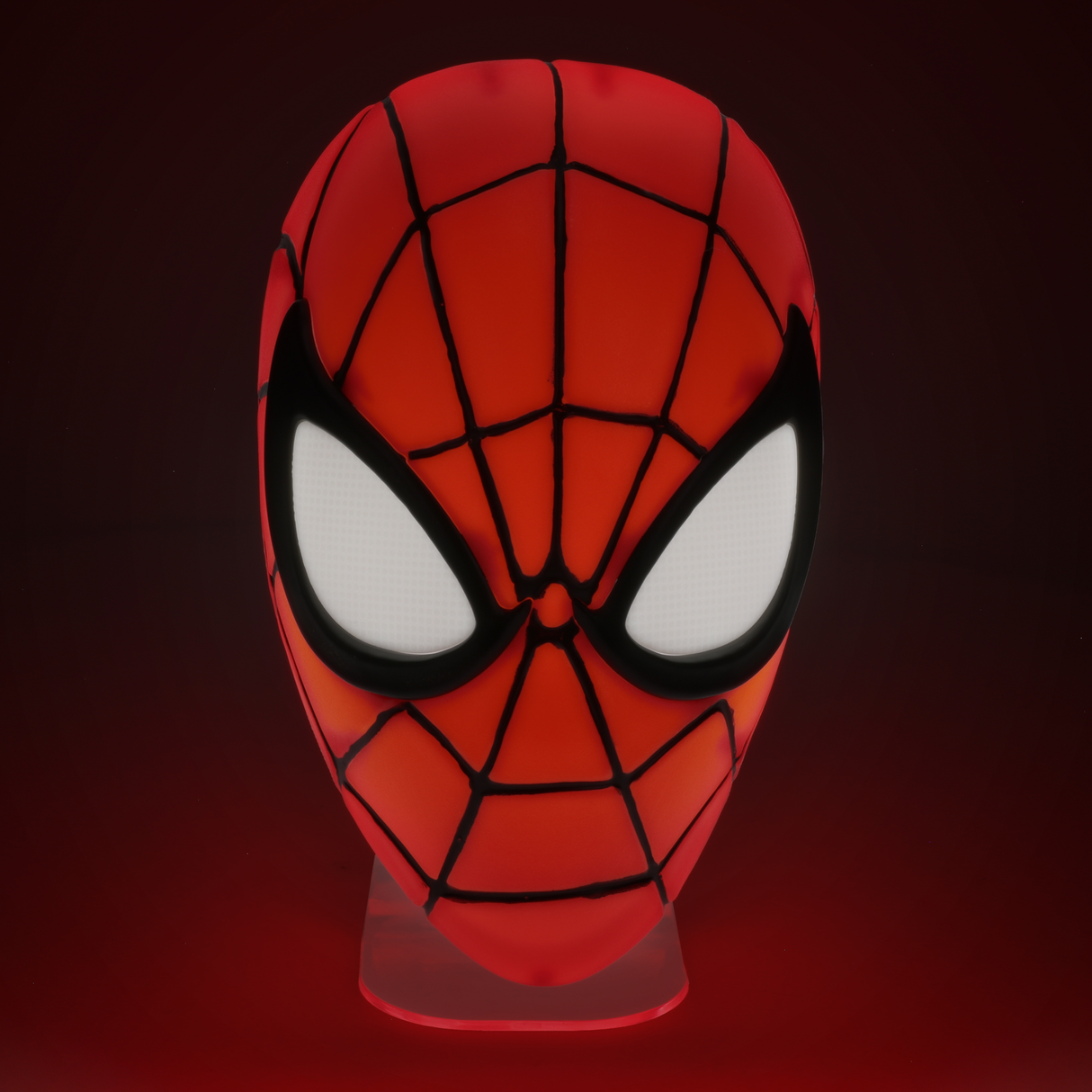 Lampa 3D model Spiderman decoratiune luminoasa LED USB 22cm forma Masca licenta oficiala Marvel - Lampa