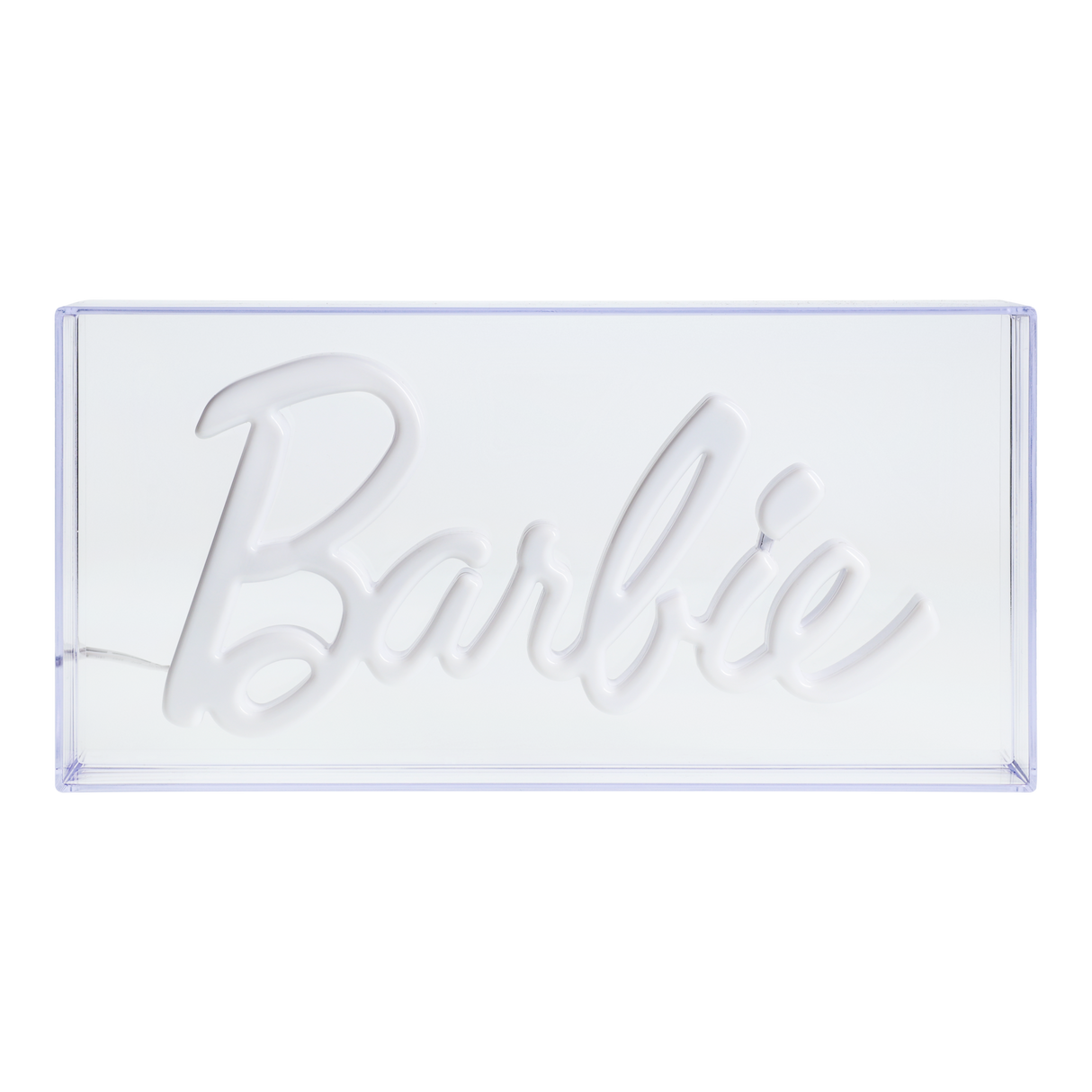 Lampa decorativa model Barbie de veghe noptiera birou sau gaming semn luminos LED NEON forma logo licenta Mattel - Lampa
