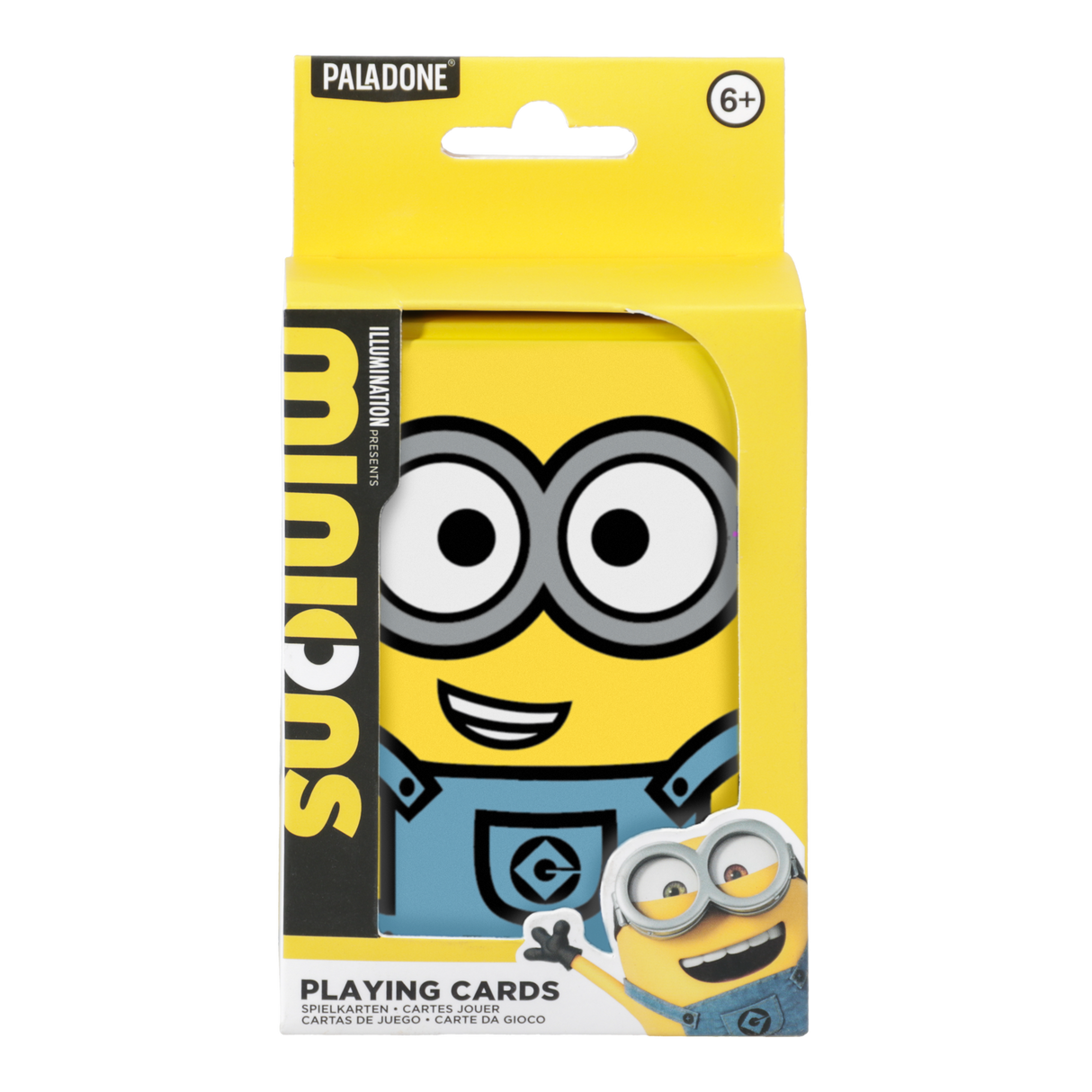 Carti de joc model Minions 52 + 2 cutie metalica multicolor licenta oficiala Illumination - Joc de carti