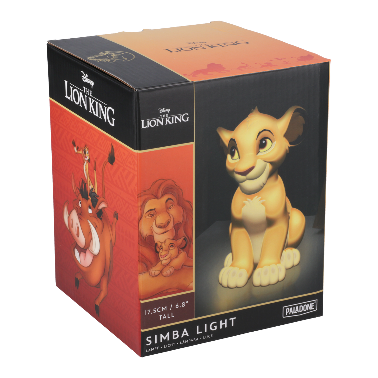 Lampa decorativa portabila model Simba - Lion King de veghe noptiera birou sau gaming semn luminos LED 16 cm forma 3D