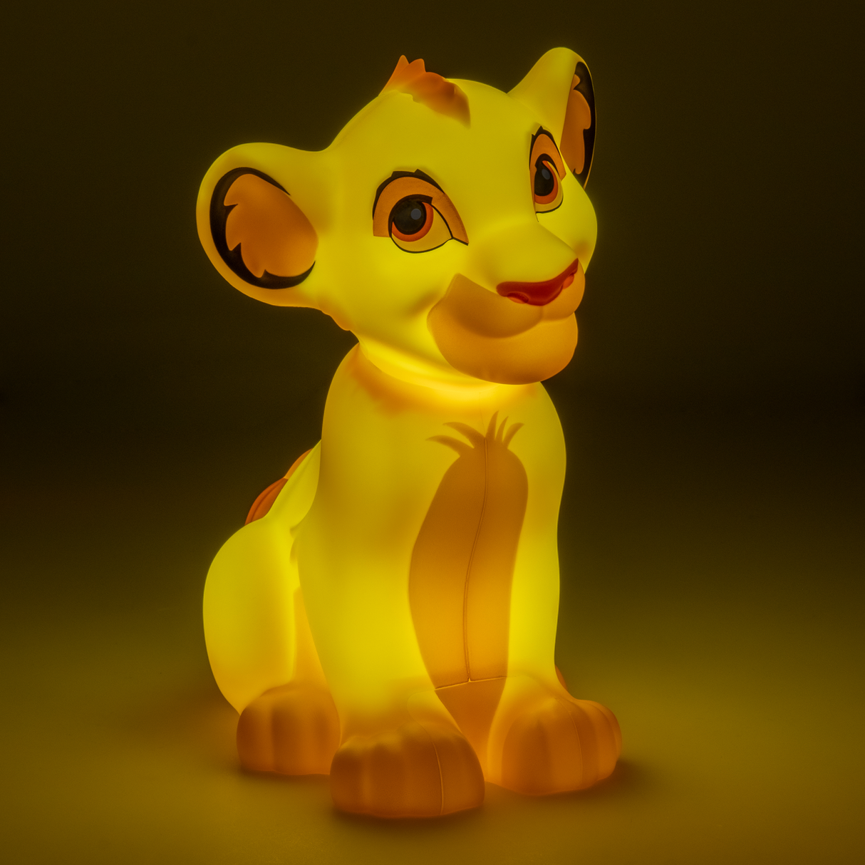 Lampa decorativa portabila model Simba - Lion King de veghe noptiera birou sau gaming semn luminos LED 16 cm forma 3D