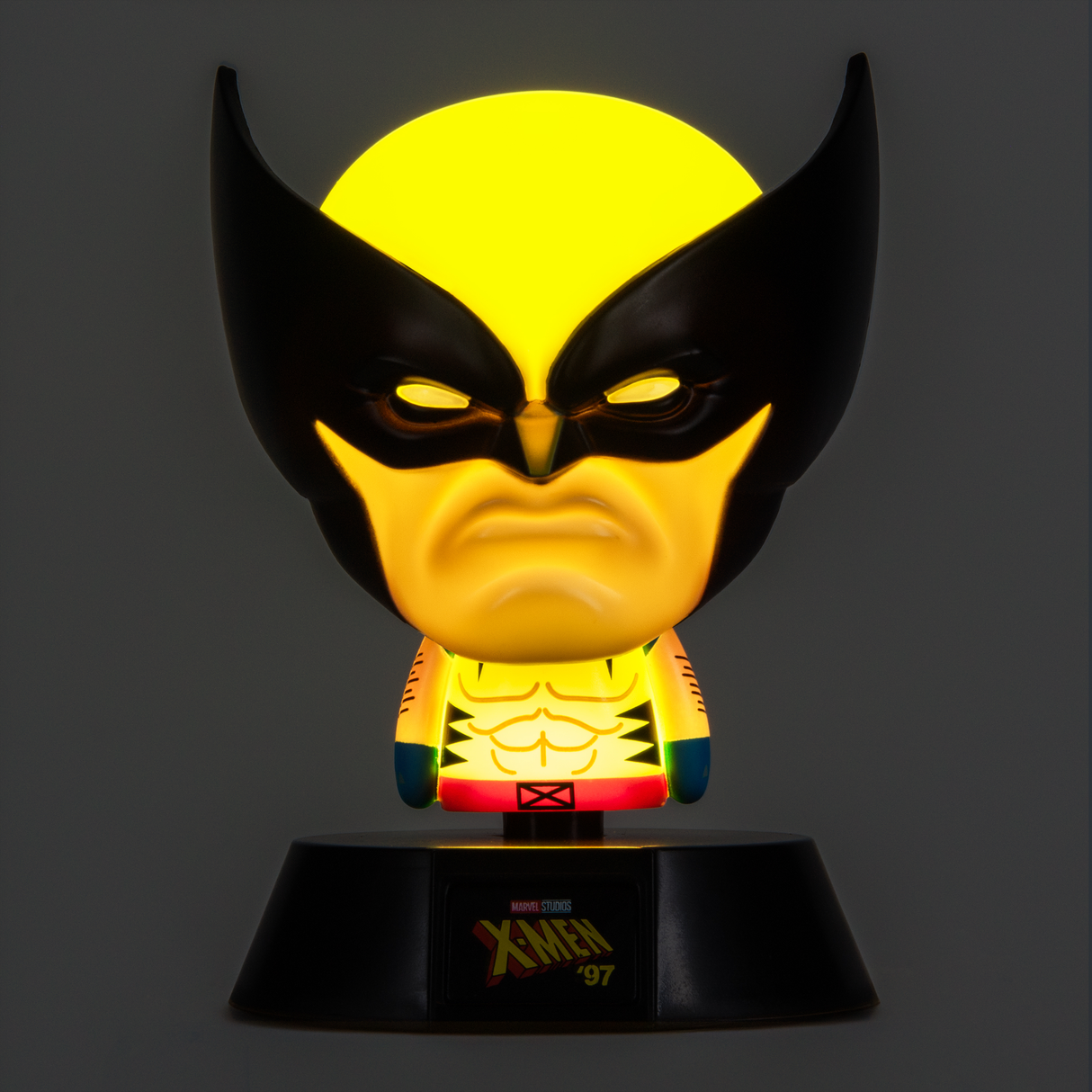 Lampa decorativa model Wolverine de veghe noptiera birou sau gaming 10cm decoratiune luminoasa LED forma 3D personaj