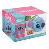 Borcan de fursecuri model Stitch inaltime 15 cm forma personaj 3D licenta oficiala Disney - Borcan