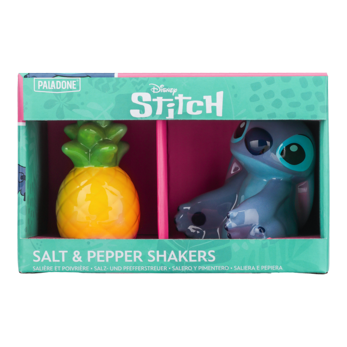 Solnite model Stitch - Ananas Sare si Piper forma 3D ceramica licenta oficiala Disney - Solnite