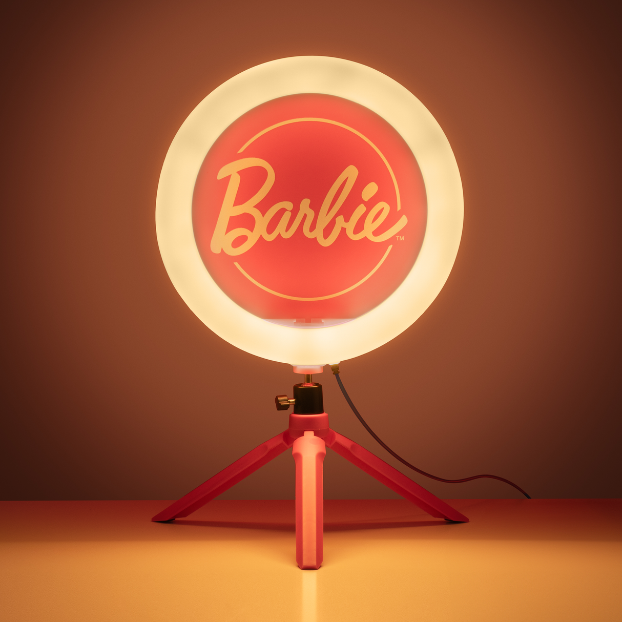 Lampa circulara model Barbie pentru selfie make-up streaming si foto/video diametru 25.9cm semn luminos LED NEON forma