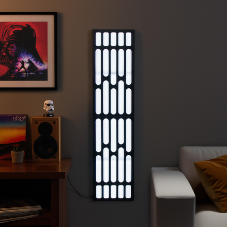 Panouri luminoase LED model Death Star - Star Wars inteligente Alb si Rosu sincronizare muzica USB licenta Lucas Film