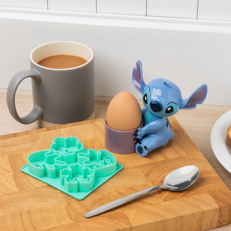 Stitch Egg Cup and Toast Cutter Set - Set Mic Dejun