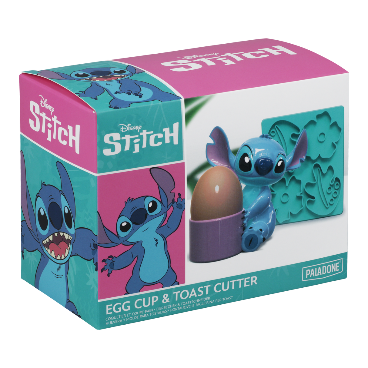 Stitch Egg Cup and Toast Cutter Set - Set Mic Dejun