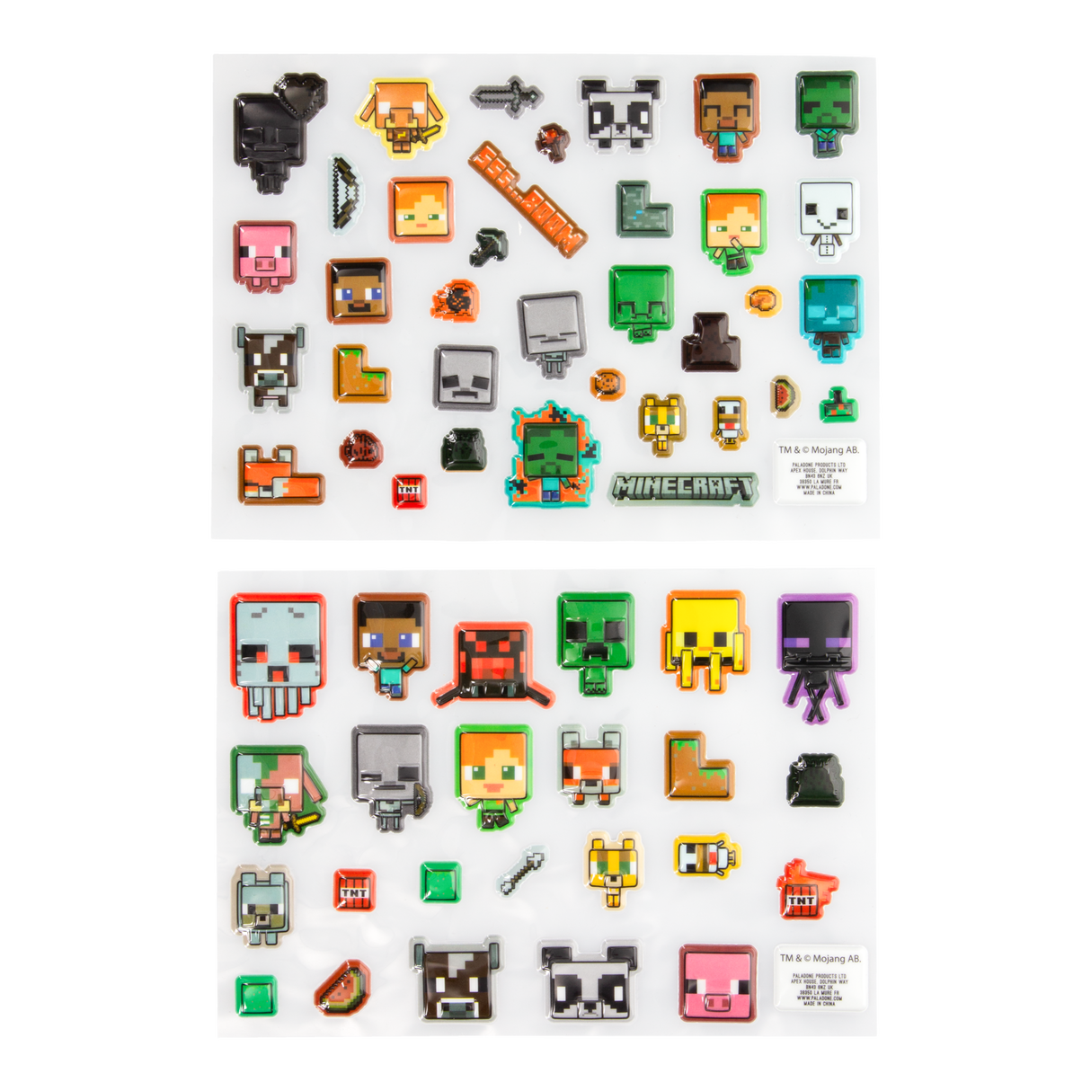 Minecraft Puffy Gadget Decals - Sticker
