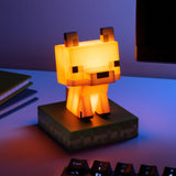 Lampa decorativa model FOX - Minecraft de veghe noptiera birou sau gaming 10cm decoratiune luminoasa LED forma 3D