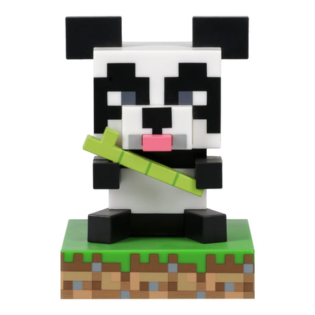 Lampa decorativa model PANDA - Minecraft de veghe noptiera birou sau gaming 10cm decoratiune luminoasa LED forma 3D