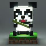Lampa decorativa model PANDA - Minecraft de veghe noptiera birou sau gaming 10cm decoratiune luminoasa LED forma 3D