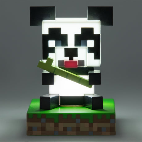 Lampa decorativa model PANDA - Minecraft de veghe noptiera birou sau gaming 10cm decoratiune luminoasa LED forma 3D