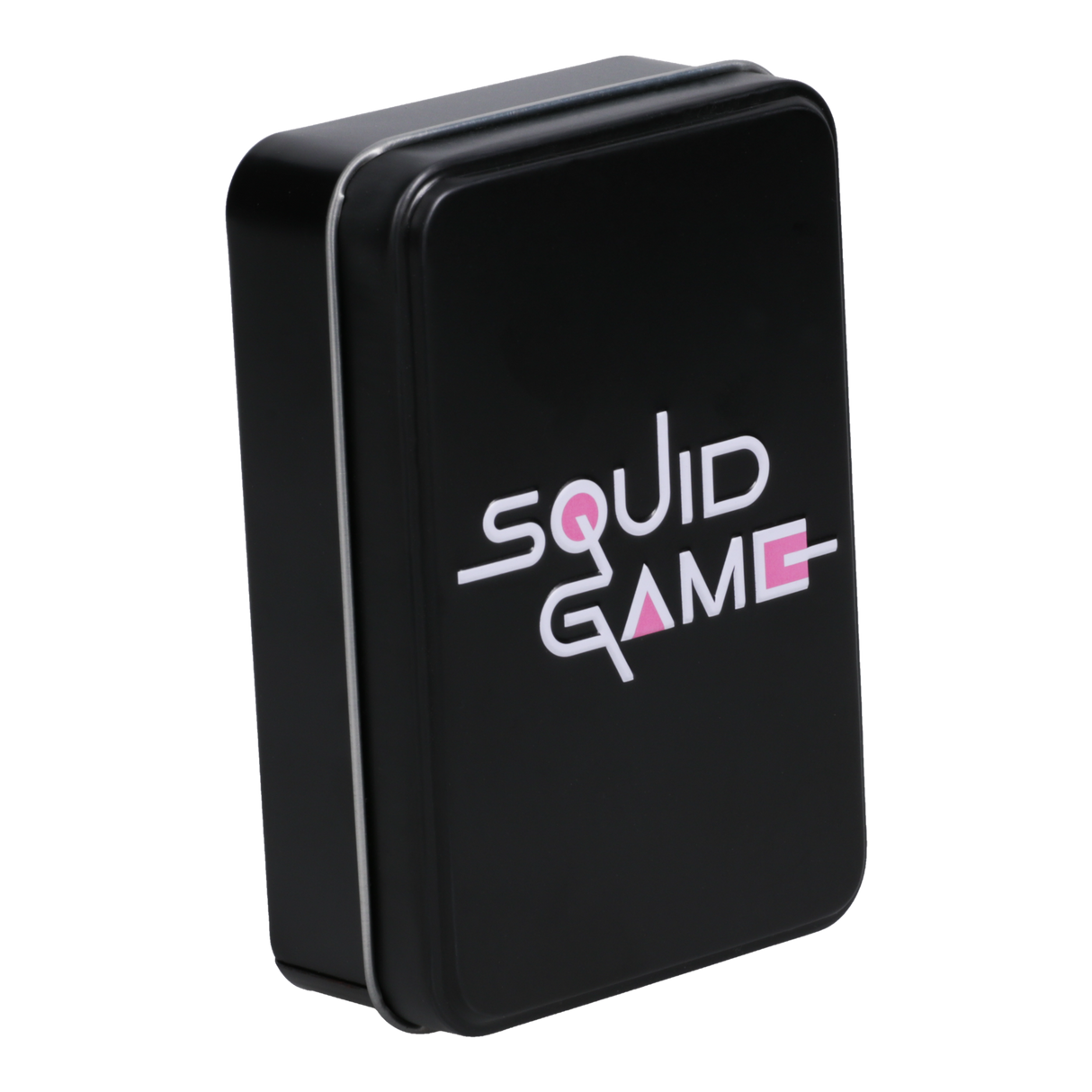 Carti de joc model Squid Game 52 + 2 cutie metalica multicolor licenta oficiala Netflix - Joc de carti