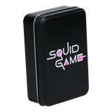 Carti de joc model Squid Game 52 + 2 cutie metalica multicolor licenta oficiala Netflix - Joc de carti