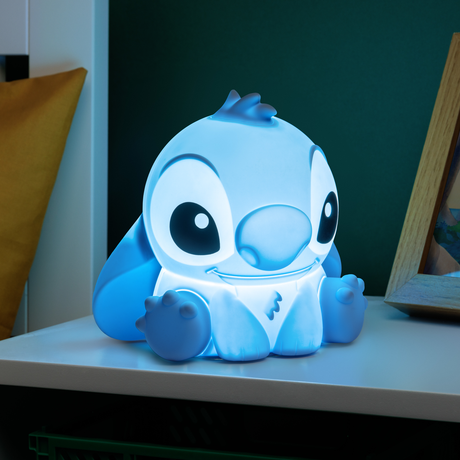 Lampa de veghe pentru copii model Stitch portabila forma 3D baterie reincarcabila Silicon Non-toxic control
