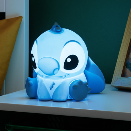 Lampa de veghe pentru copii model Stitch portabila forma 3D baterie reincarcabila Silicon Non-toxic control