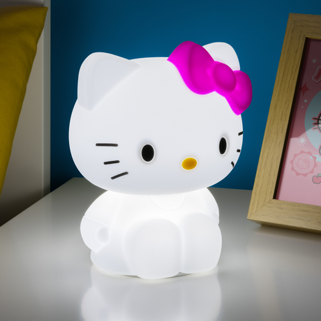 Lampa de veghe pentru copii model Hello Kitty portabila forma 3D baterie reincarcabila Silicon Non-toxic control