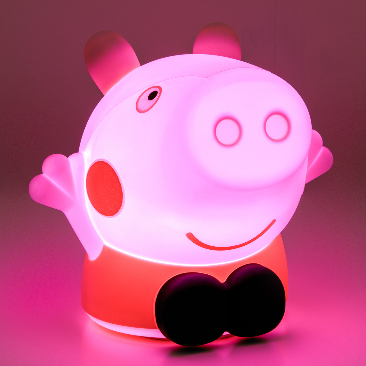 Lampa de veghe pentru copii model Peppa Pig portabila forma 3D baterie reincarcabila Silicon Non-toxic control