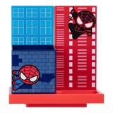 Organizator de birou model Spiderman 4 compartimente 24 aranjari posibile accesoriu ascutitoare multicolor ideal