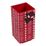 Organizator de birou model Spiderman 4 compartimente 24 aranjari posibile accesoriu ascutitoare multicolor ideal