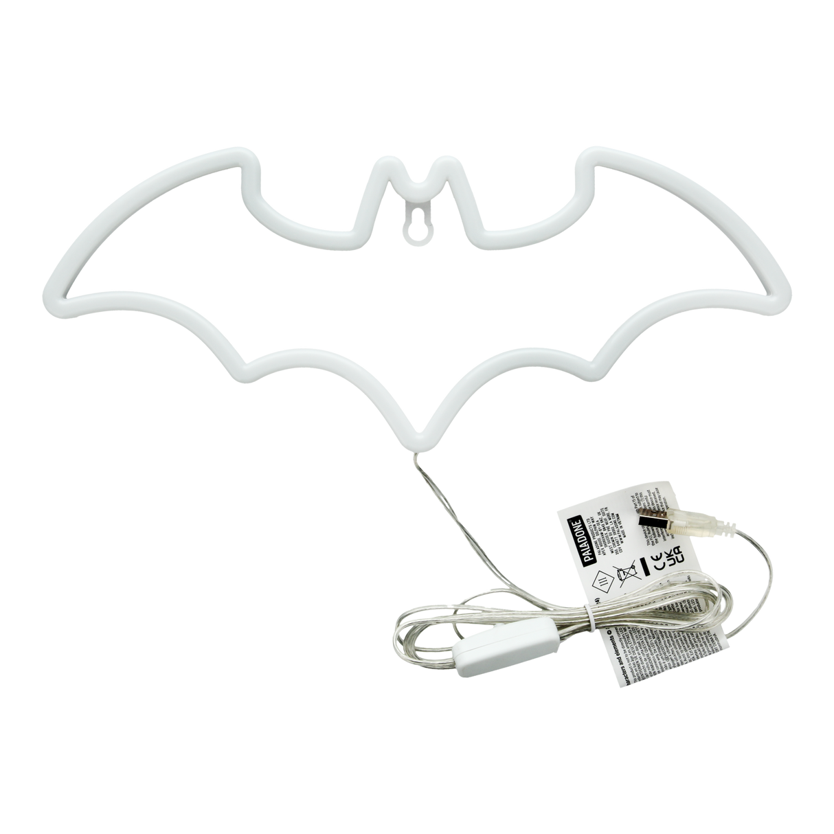 Lampa decorativa model Batman de veghe noptiera birou sau gaming semn luminos LED NEON forma logo inaltime 12.8cm