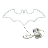 Lampa decorativa model Batman de veghe noptiera birou sau gaming semn luminos LED NEON forma logo inaltime 12.8cm