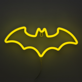 Lampa decorativa model Batman de veghe noptiera birou sau gaming semn luminos LED NEON forma logo inaltime 12.8cm