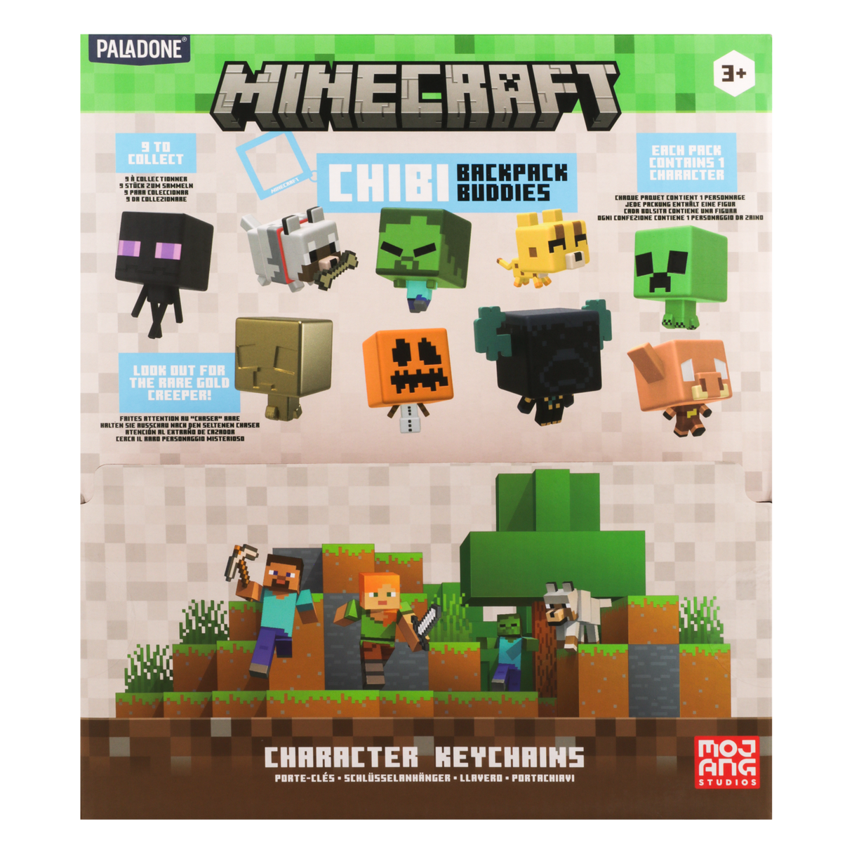 Breloc model personaj Minecraft seria 2 pachet surpriza figurina rucsac 9 modele licenta oficiala Mojang - Breloc
