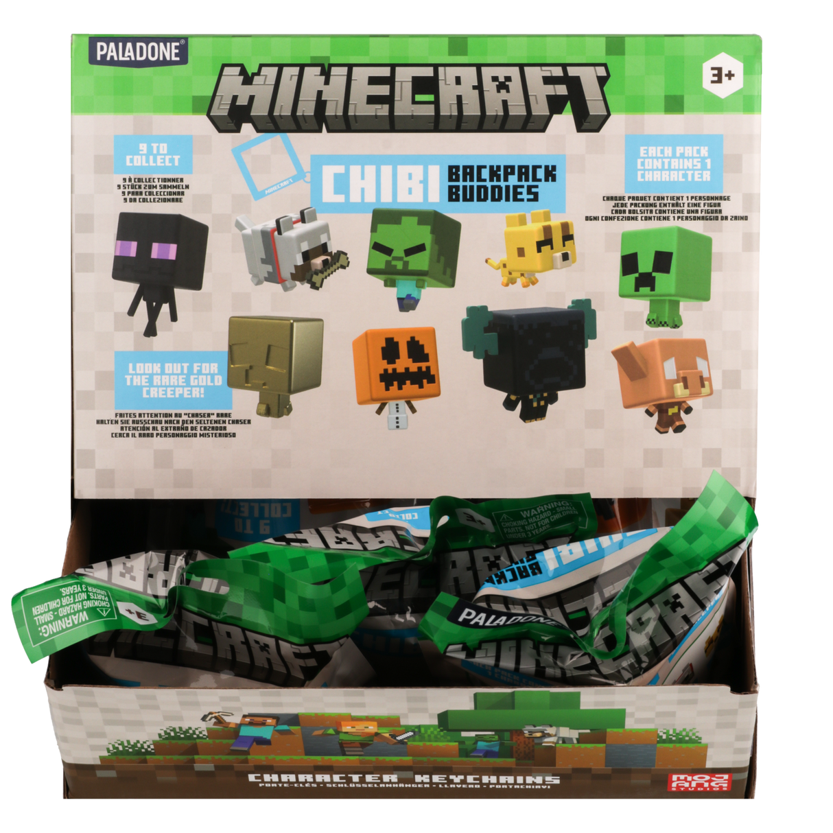 Breloc model personaj Minecraft seria 2 pachet surpriza figurina rucsac 9 modele licenta oficiala Mojang - Breloc