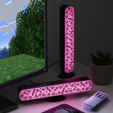 Set 2 buc bara LED model Minecraft multi-color telecomanda orizontal/vertical reactive la muzica 25cm licenta oficiala