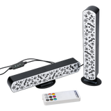 Set 2 buc bara LED model Minecraft multi-color telecomanda orizontal/vertical reactive la muzica 25cm licenta oficiala
