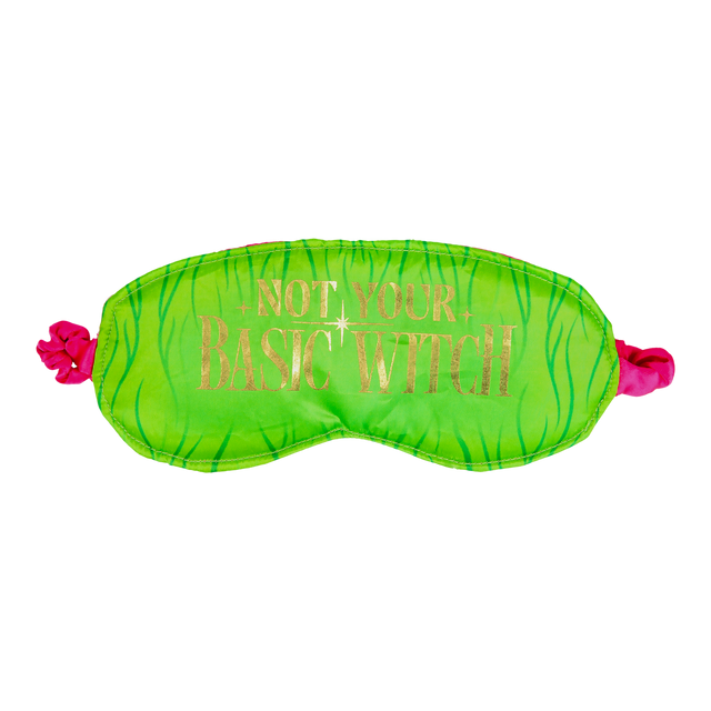 Masca pentru ochi model Wicked pentru somn 2 fete Satin verde/roz licenta oficiala Universal Pictures - Accesorii
