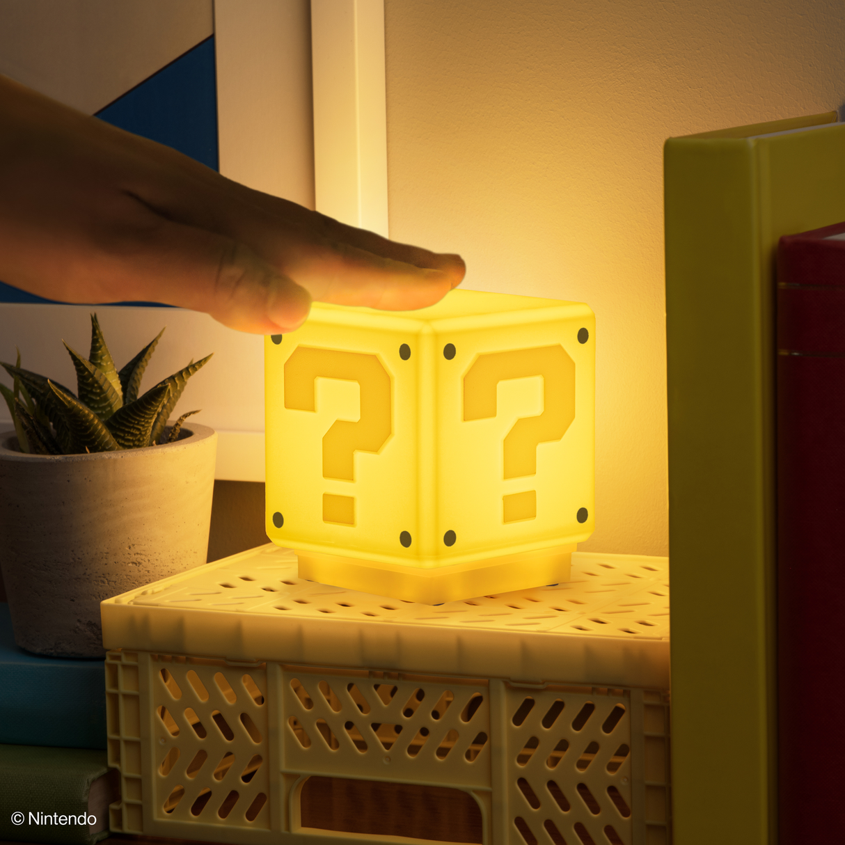 Super Mario Mini Question Block Light V4 - Lampa