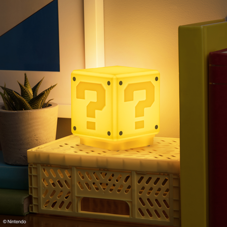 Super Mario Mini Question Block Light V4 - Lampa