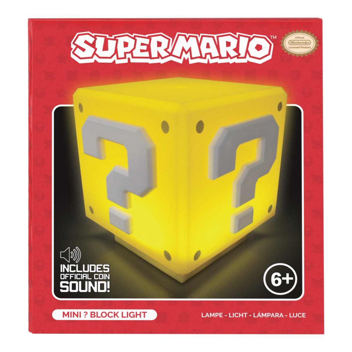 Super Mario Mini Question Block Light V4 - Lampa