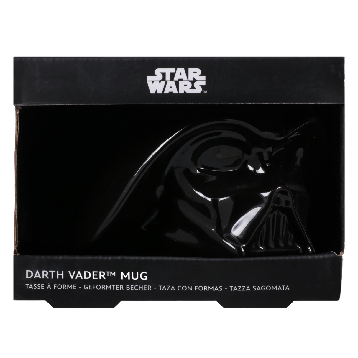 Cana ceramica model Darth Vader - Star Wars efect 3D negru Capacitate 385ml licenta oficiala LucasFilm - Cana