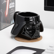 Cana ceramica model Darth Vader - Star Wars efect 3D negru Capacitate 385ml licenta oficiala LucasFilm - Cana