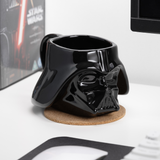 Cana ceramica model Darth Vader - Star Wars efect 3D negru Capacitate 385ml licenta oficiala LucasFilm - Cana