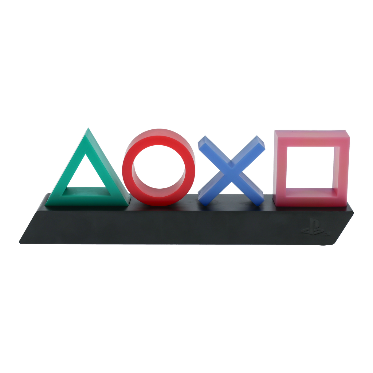 Lampa decorativa model PlayStation noptiera birou sau gaming semn luminos LED multicolor forma logo 3D licenta oficiala