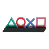 Lampa decorativa model PlayStation noptiera birou sau gaming semn luminos LED multicolor forma logo 3D licenta oficiala