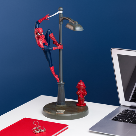 Lampa 3D model Spiderman decoratiune luminoasa LED 3 trepte de iluminare USB 33cm licenta oficiala Marvel - Lampa