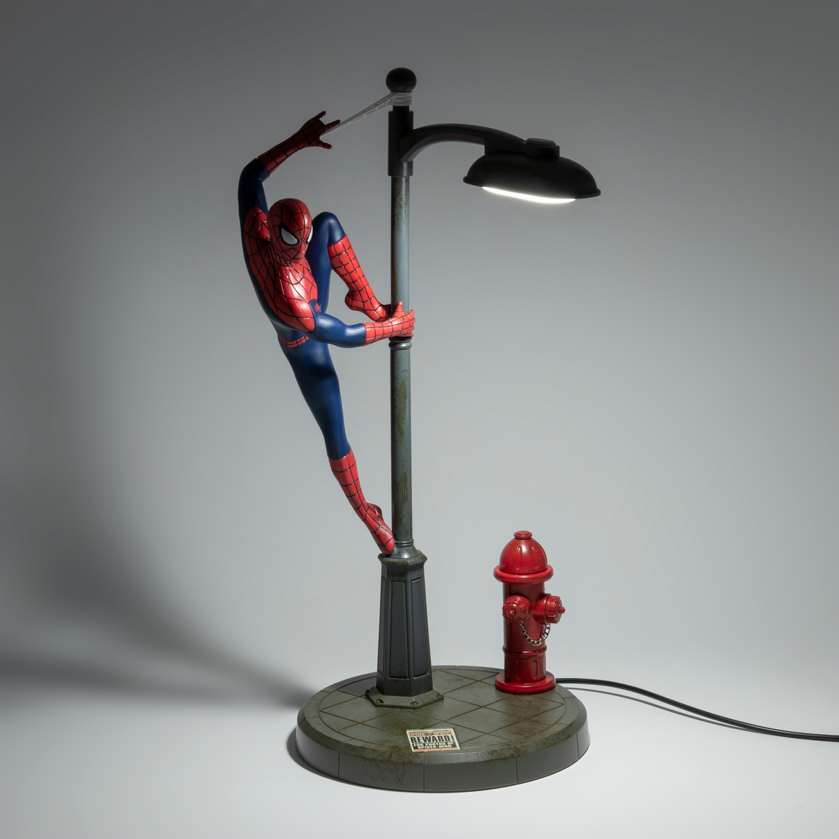 Lampa 3D model Spiderman decoratiune luminoasa LED 3 trepte de iluminare USB 33cm licenta oficiala Marvel - Lampa