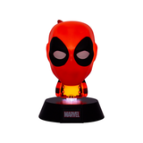 Lampa decorativa model Deadpool de veghe noptiera birou sau gaming 10cm decoratiune luminoasa LED forma 3D personaj