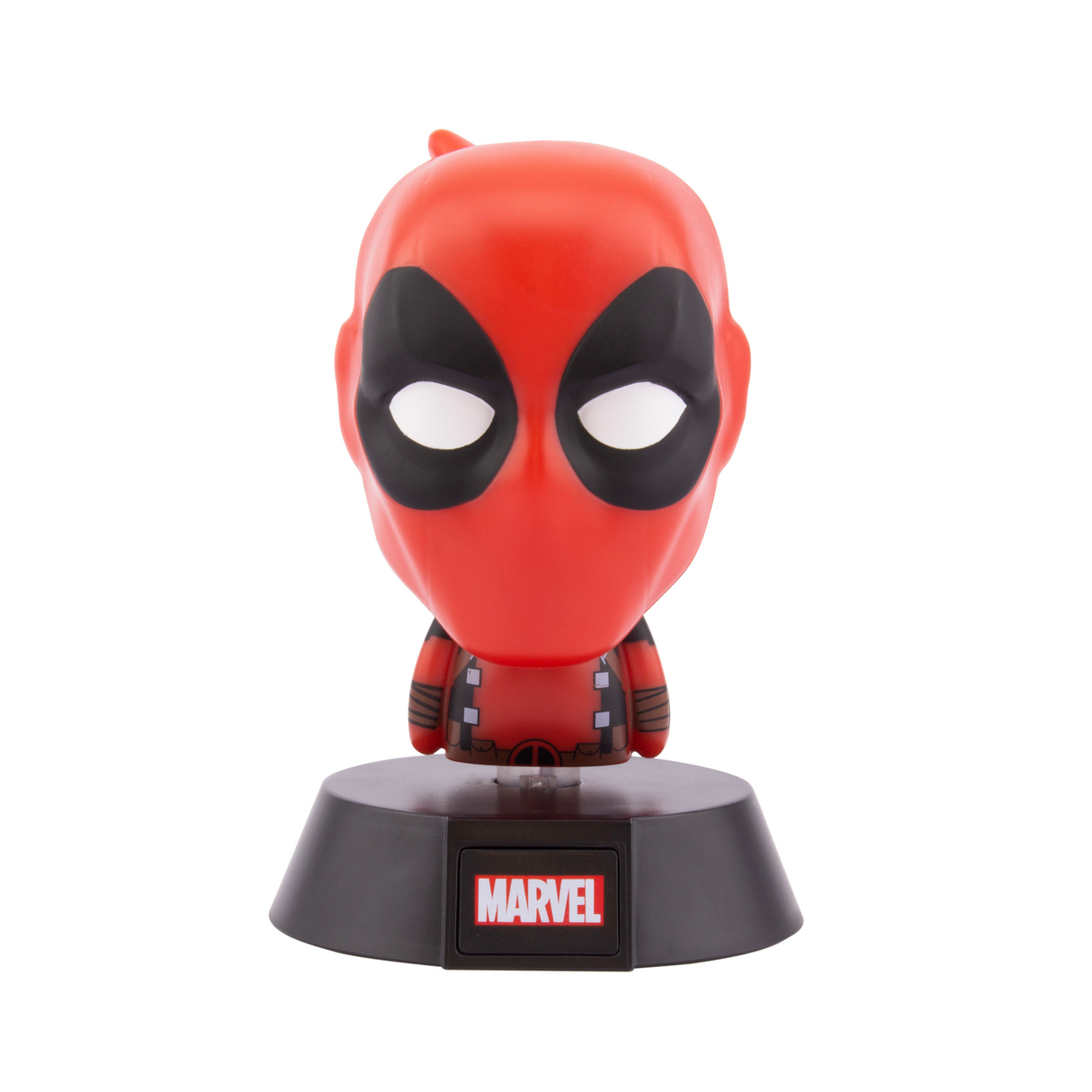 Lampa decorativa model Deadpool de veghe noptiera birou sau gaming 10cm decoratiune luminoasa LED forma 3D personaj