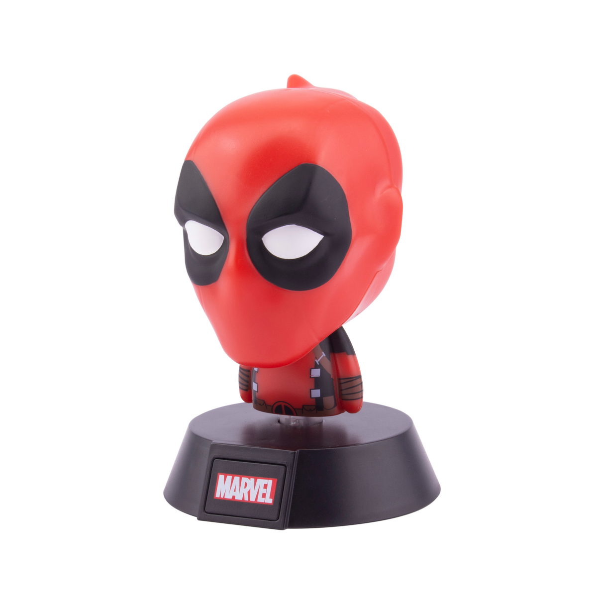 Lampa decorativa model Deadpool de veghe noptiera birou sau gaming 10cm decoratiune luminoasa LED forma 3D personaj