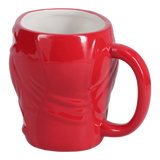 Cana ceramica model Deadpool efect 3D rosu + negru Capacitate 550ml licenta oficiala Marvel - Cana