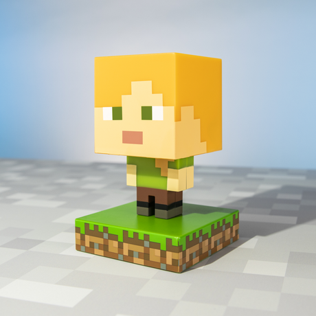 Lampa decorativa model Alex - Minecraft de veghe noptiera birou sau gaming 10cm decoratiune luminoasa LED forma 3D
